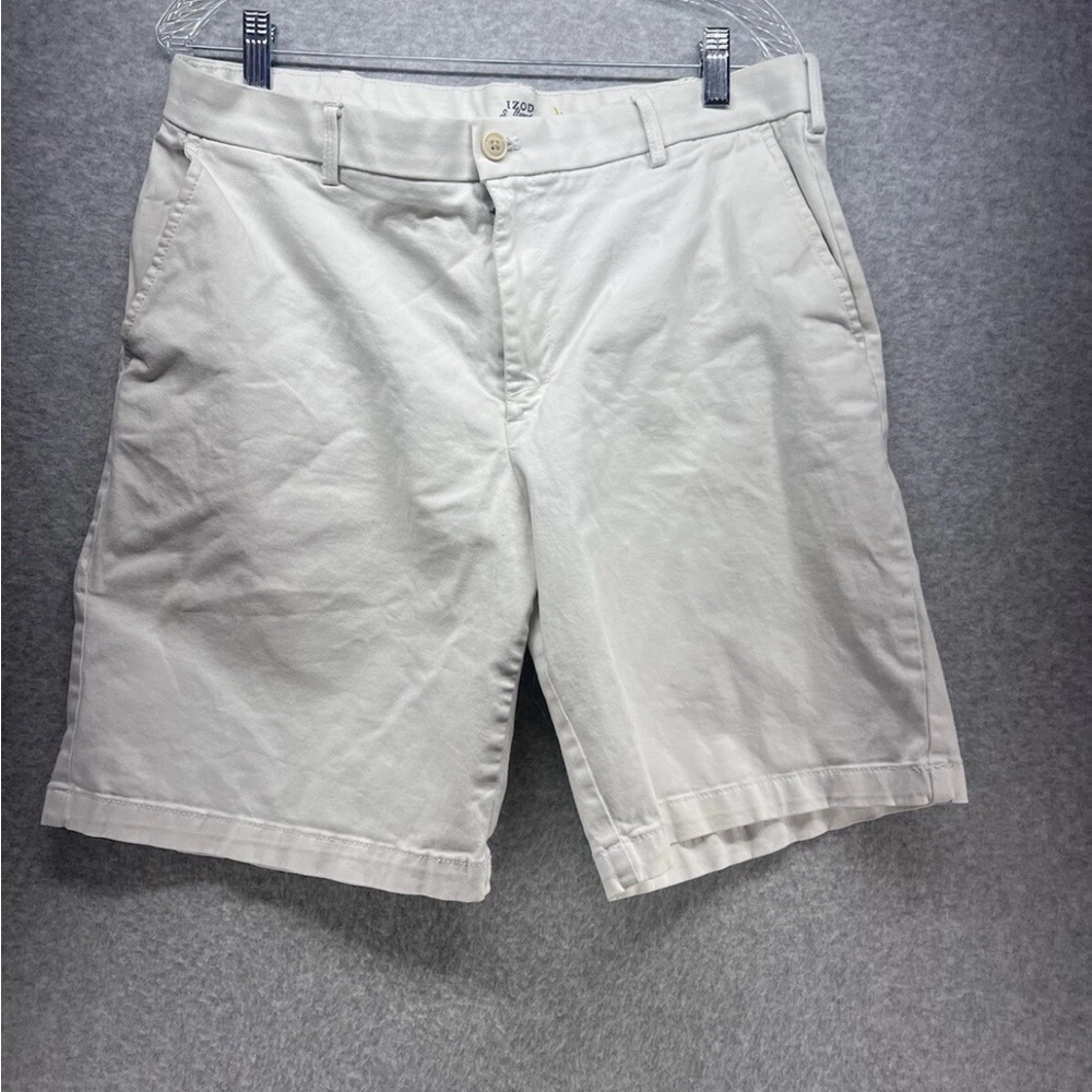 Izod Light Tan Flat Front Shorts